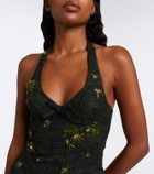 Shushu/Tong Embellished tweed minidress