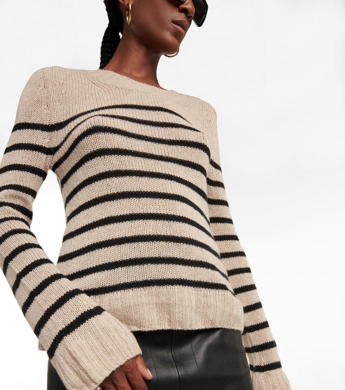 TILDA STRIPED CASHMERE SWEATER for Women - Khaite | Biffi