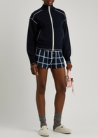 Guest In Residence Panelled Cashmere Track Jacket Navy