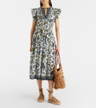 Ulla Johnson Kairi gathered cotton-blend midi dress