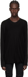 Julius Black Layered Long Sleeve T-Shirt