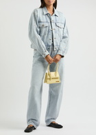 Alexanderwang.t Zip-detail Denim Jacket Light Blue