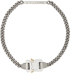 1017 ALYX 9SM Silver Chain Logo Buckle Necklace