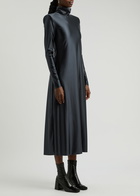 Day Birger ET Mikkelsen Shari Satin Stretch-jersey Midi Dress Black