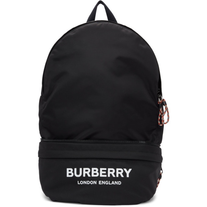 Photo: Burberry Black Convertible Logo Backpack