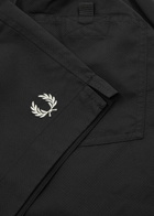 Fred Perry Logo-embroidered Shell Swim Shorts Black