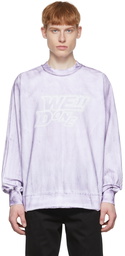 We11done Purple Cotton Long Sleeve T-Shirt