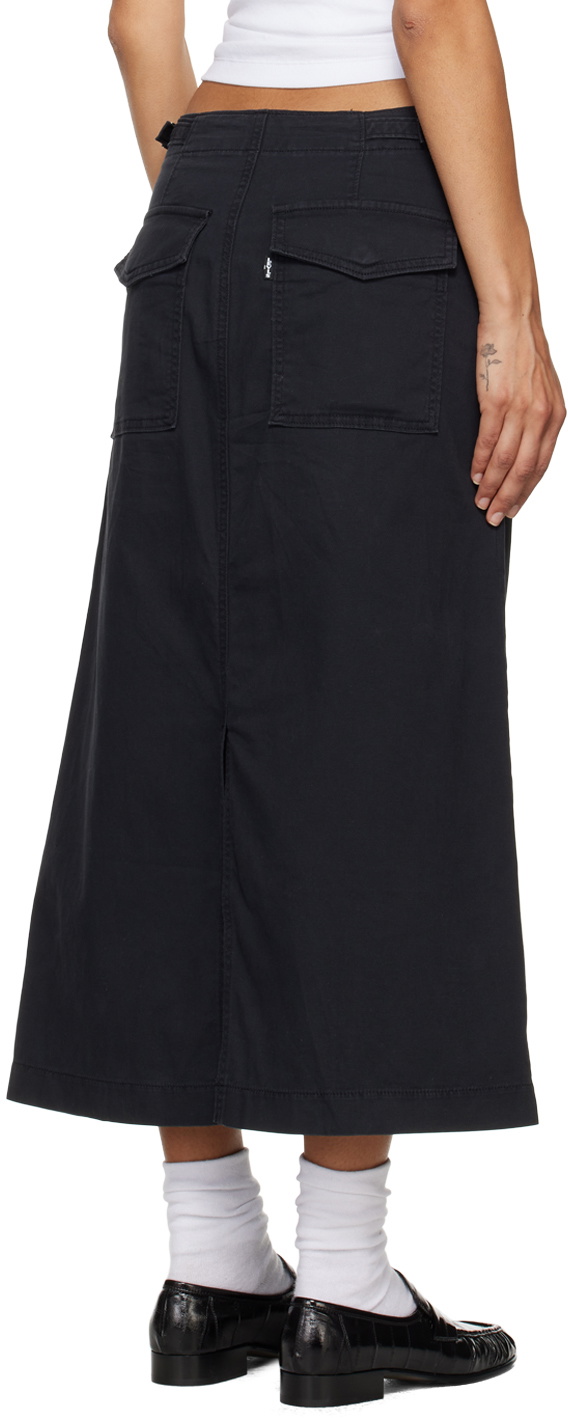 Levi's Black Surplus Midi Skirt