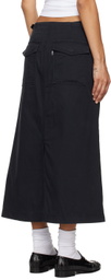 Levi's Black Surplus Midi Skirt