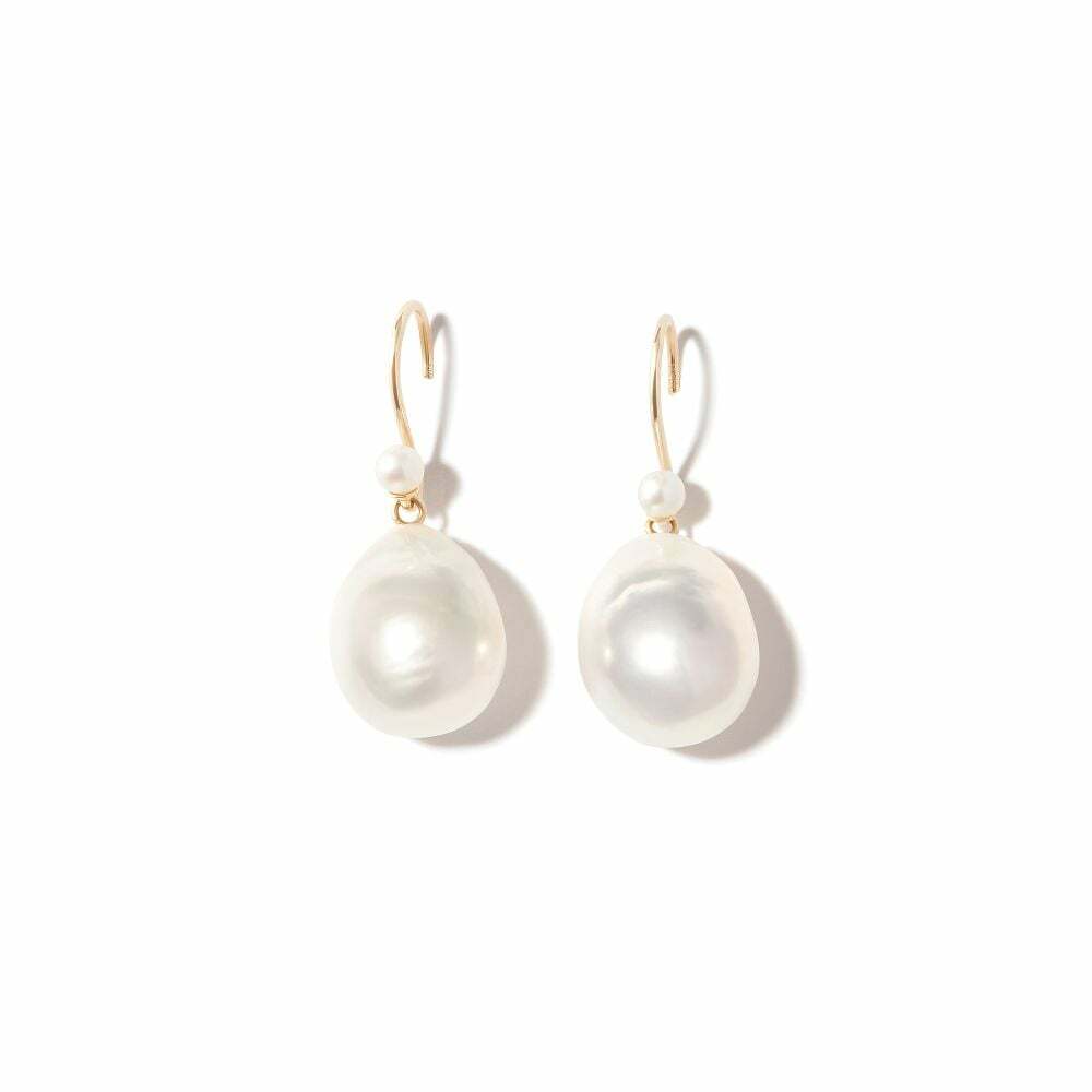 Mizuki 14K Yellow Gold Sea Of Beauty Pearl Drop Earrings Mizuki