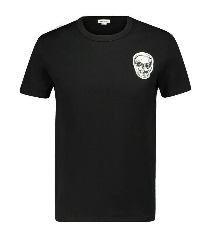 Photo: Alexander McQueen Skull embroidered cotton T-shirt
