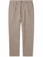 Barena - Canasta Tapered Linen Trousers - Neutrals