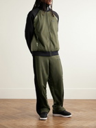 Moncler Genius - adidas Originals Logo-Appliquéd Glossed Shell-Trimmed Tech-Jersey Track Jacket - Green