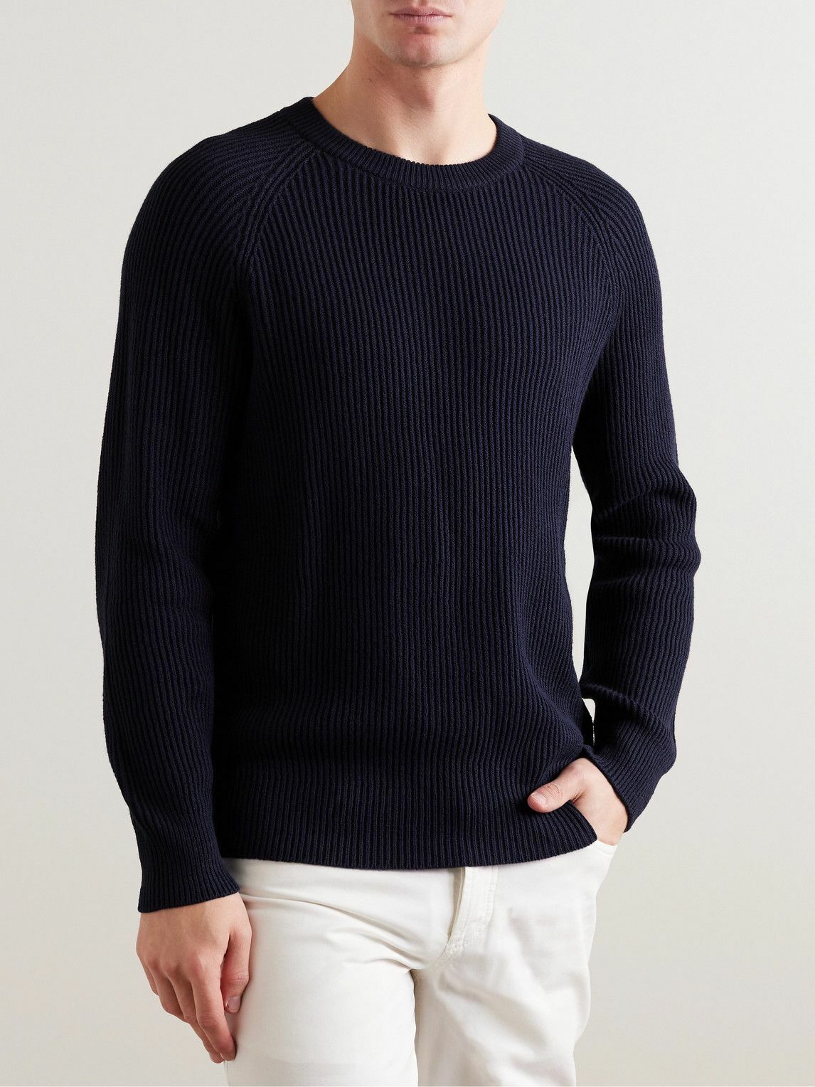 Brunello Cucinelli Blue Cotton Sweatshirt