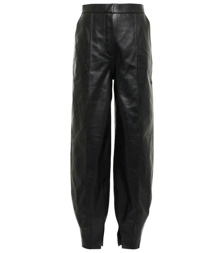 Photo: Loewe - High-rise balloon leather pants