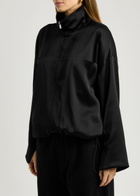 Esse Studios Archie Satin Bomber Jacket Black