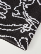 Blue Blue Japan - Cloud Sea Jacquard Beanie - Black