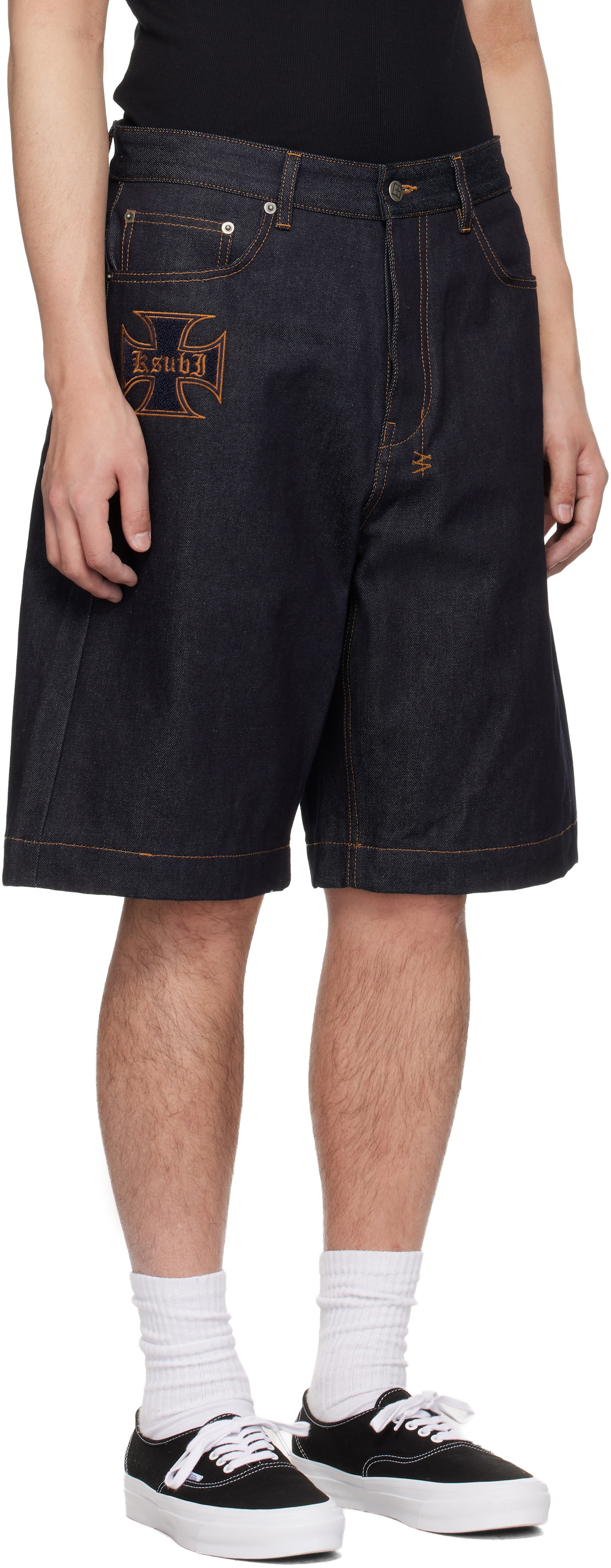 Ksubi Blue MAXX Raw Idols Denim Shorts