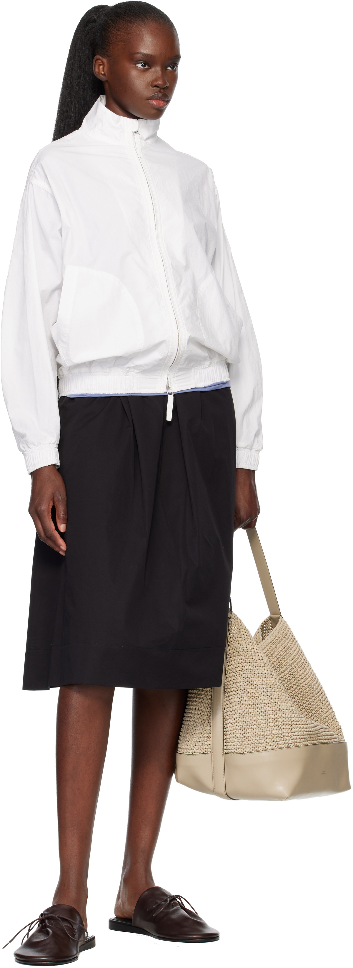 Nothing Written White Panny Harrington Jacket