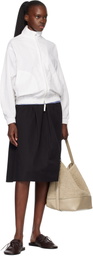 Nothing Written White Panny Harrington Jacket