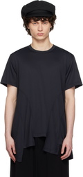 Comme des Garçons Homme Plus Black Polyester Back Honeycomb T-shirt