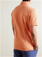 Rubinacci - Slim-Fit Cotton-Piqué Polo Shirt - Orange