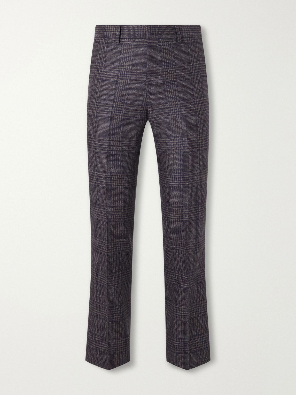 Paul Smith - Brierley Slim-Fit Houndstooth Wool and Silk-Blend Trousers - Blue