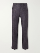 Paul Smith - Brierley Slim-Fit Houndstooth Wool and Silk-Blend Trousers - Blue