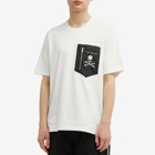 mastermind JAPAN Men's Zip Pocket T-Shirt in White