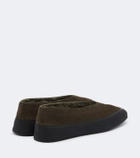 Le Monde Béryl Apres Ski shearling-lined suede ballet flats
