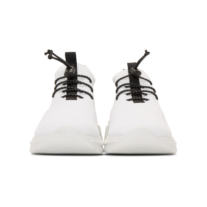 Miu Miu White Technical Knit Sneakers Miu Miu
