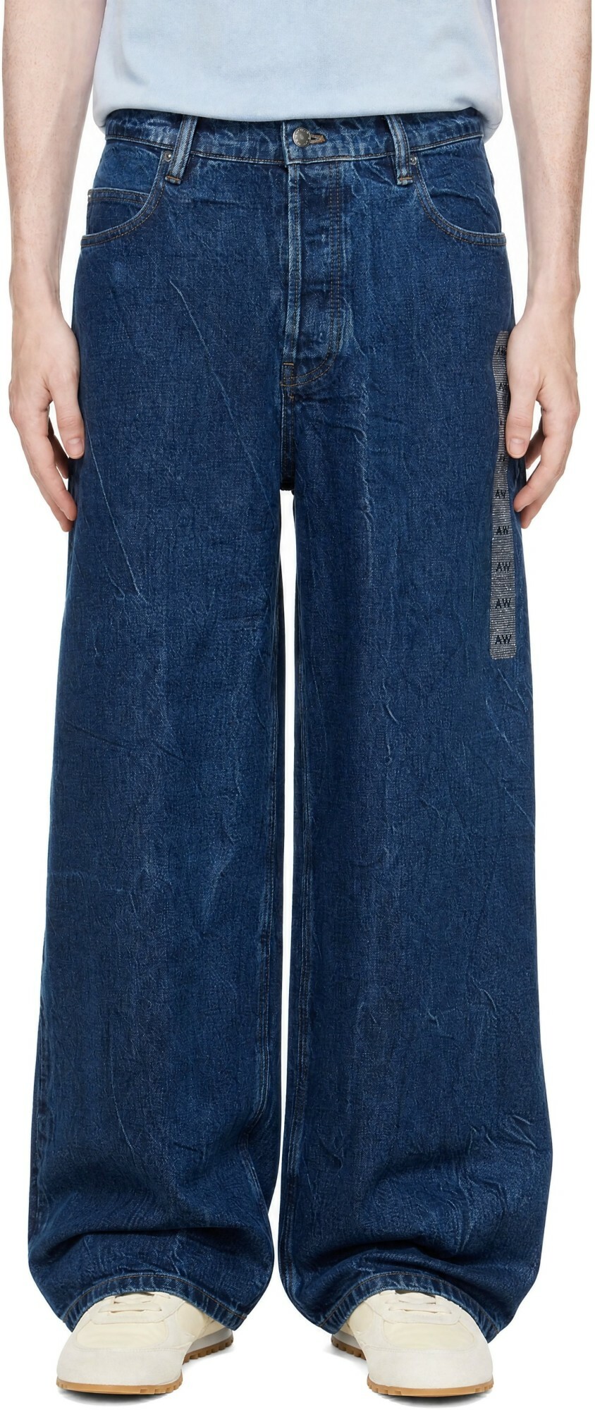 Alexander Wang Blue Flasher Graphic Jeans