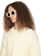 LOEWE Off-White Inflated Round Sunglasses