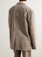 Entire Studios - Oversized Suede Blazer - Brown