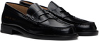 Common Projects Black Polished Leather Loafers