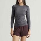 SOAR Women's Long Sleeve Merino Silk Base Layer in Grey
