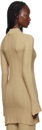 REMAIN Birger Christensen Beige Buttoned Cardigan