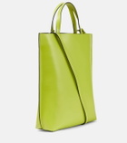 Ganni Banner Medium leather tote bag