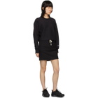 Champion Reverse Weave Black Cropped Crewneck Sweatshirt