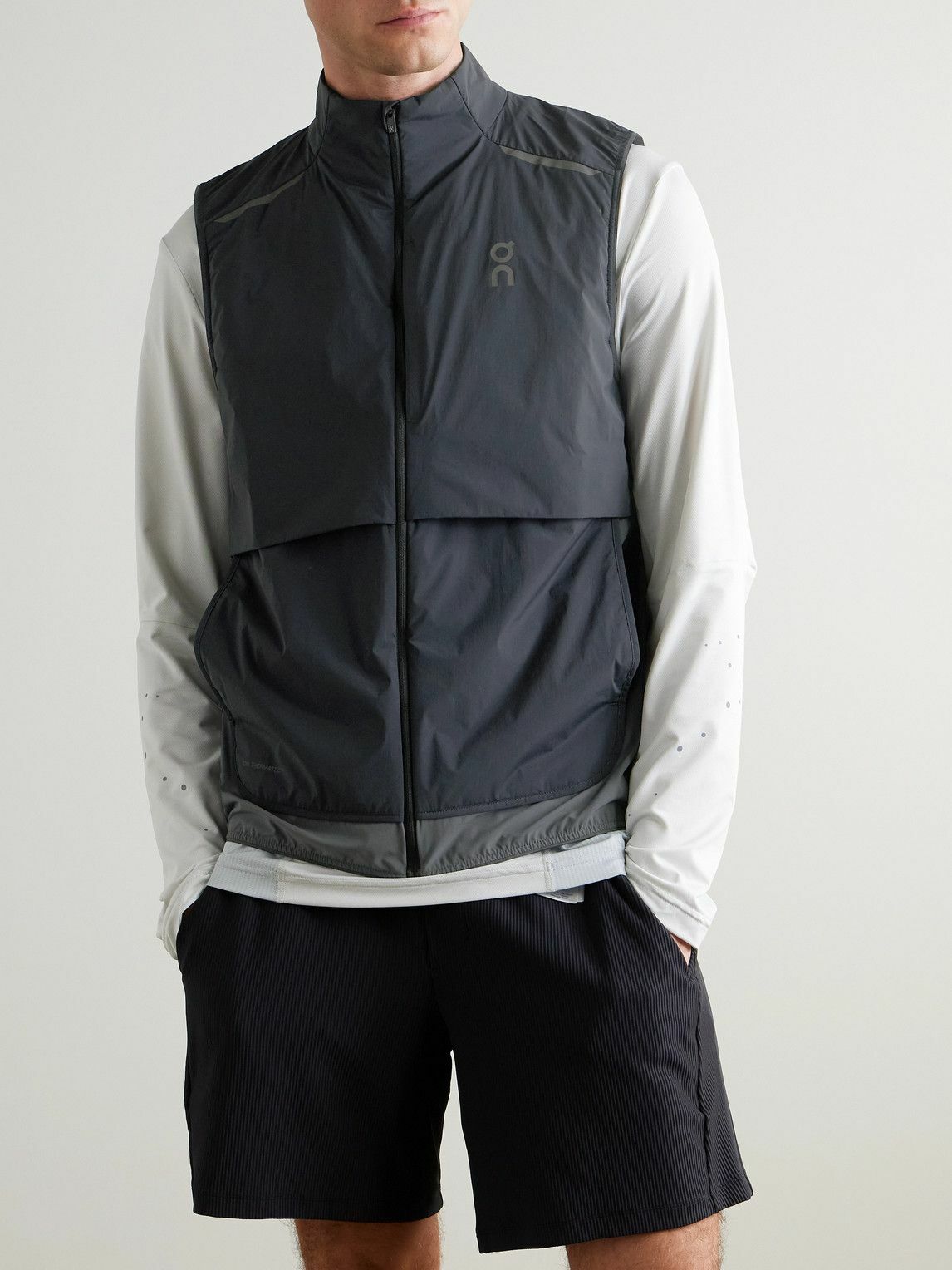 ON - Weather Shell Gilet - Gray