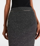 McQueen Pinstripe pencil skirt