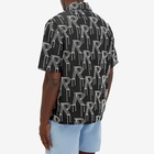 Represent Men's Embroided Initial Vacation Shirt in Black