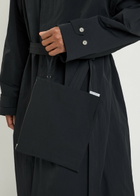 Calvin Klein Belted Nylon Trench Coat Black