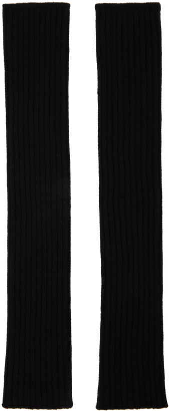 Photo: Rick Owens Black Ribbed Arm Warmers