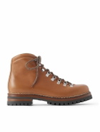 Loro Piana - Oiled Leather Lace-Up Boots - Brown