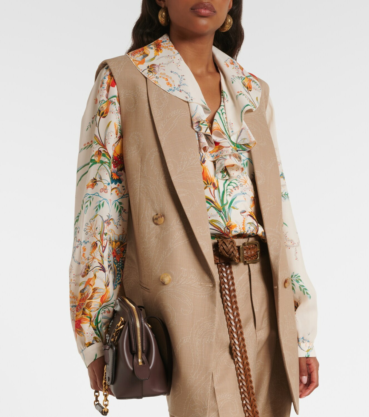 Etro Wool jacquard vest