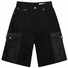 Alexander McQueen Men's Hybrid Cargo Shorts in Black