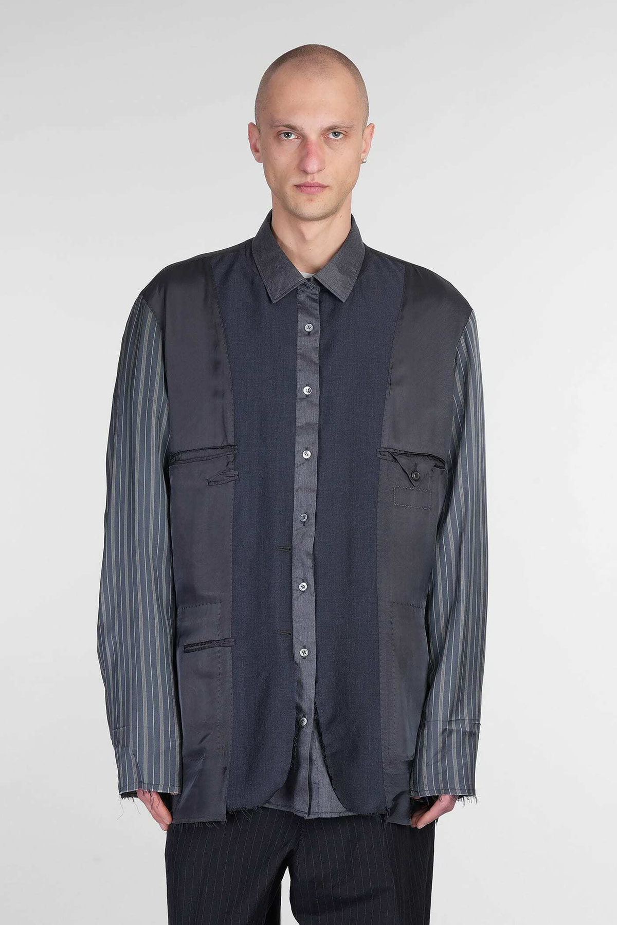 Maison Margiela Casual Jacket In Multicolor Wool Maison Margiela