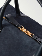TOM FORD - Leather-Trimmed Suede Weekend Bag