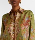 Zimmermann Indra printed silk shirt